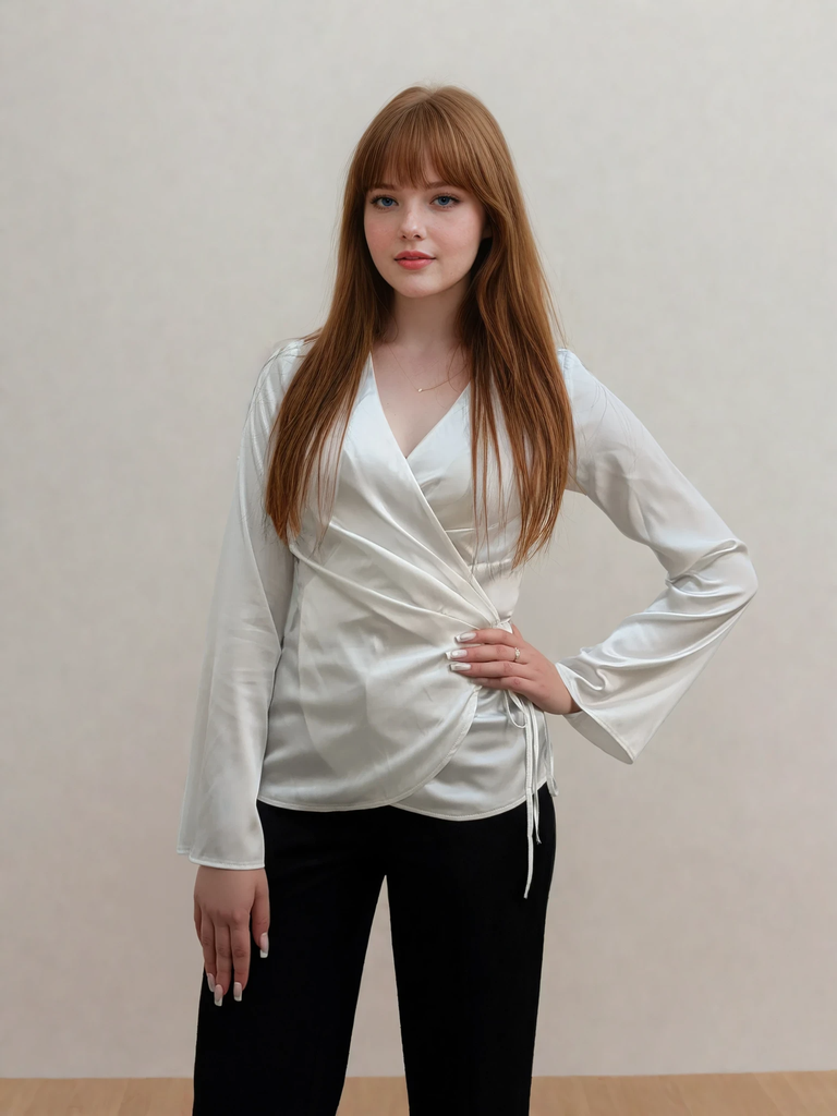 Wrap blouse