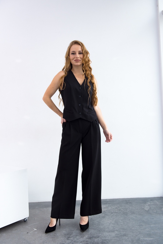 Брюки широкі зі складками