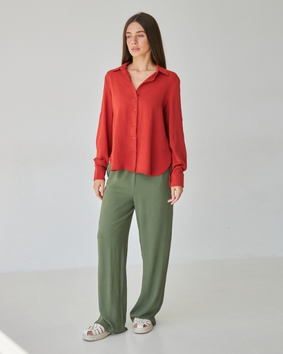 Shirt loose from crepe