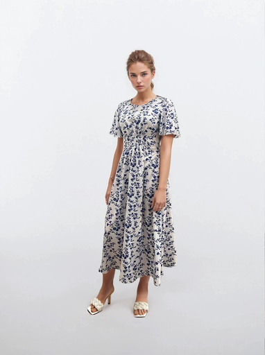 Сукня на резинці мідаксі