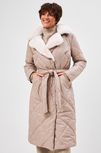 Geacă cu guler de blană