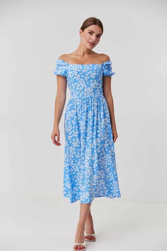 Сукня міді з розрізами