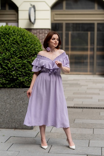 Rochie cu decolteu elastic in V