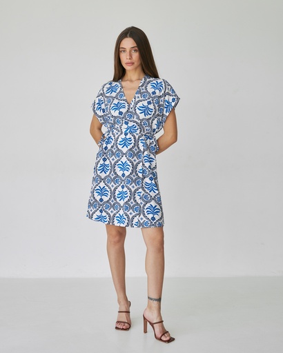 Mini lapel dress
