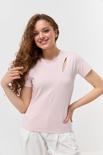 T-shirt with a neckline